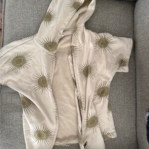 kate quinn Cream Terry Hooded Cover-Up